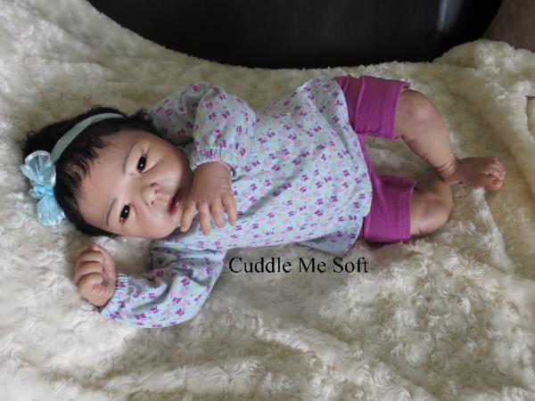 Asian Reborn Baby Girl For Sale - Lotus by Adrie Stoete