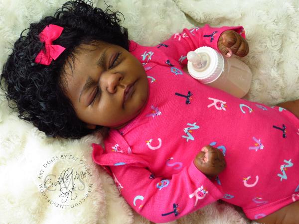 AA / Black Reborn Baby Girl for Sale 