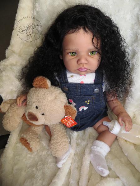 biracial reborn baby for sale by Fay O'Neal