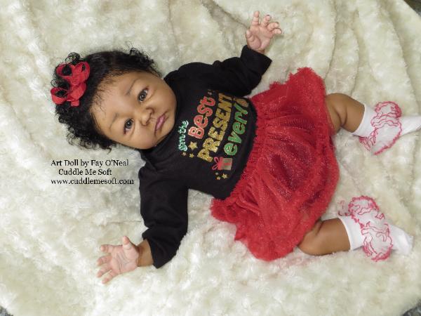 Black reborn baby