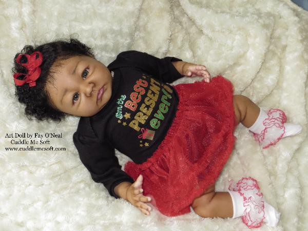 Black reborn doll
