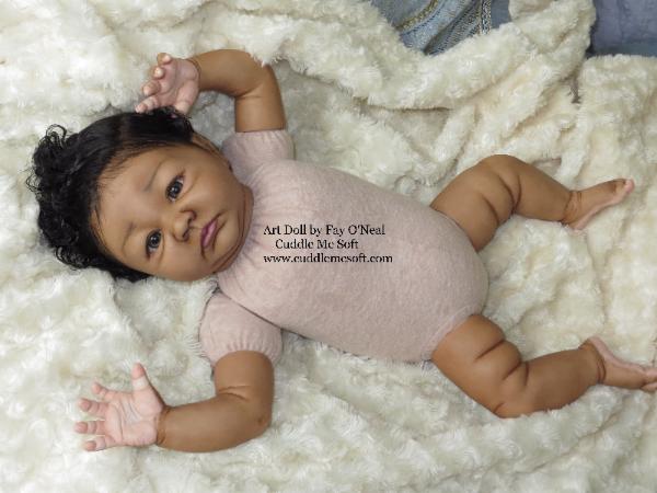 AA / Ethnic Reborn Baby Girl for sale - Aubrey by Denise Pratt