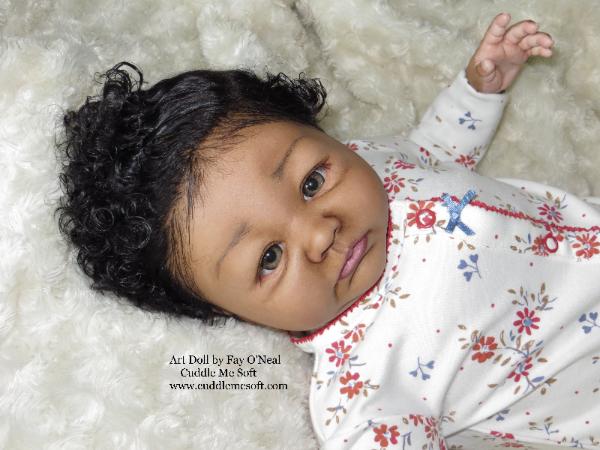 AA / Ethnic Reborn Baby Girl for sale - www.cuddlemesoft.com