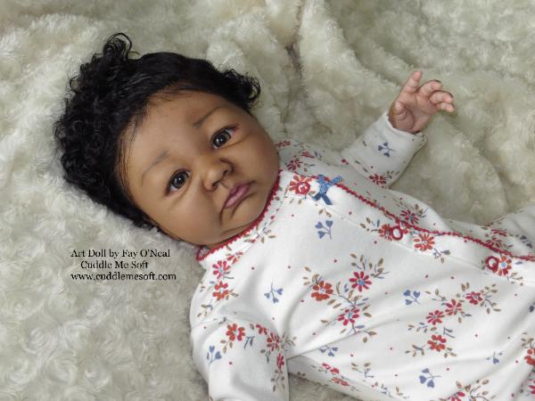 AA / Ethnic Reborn Baby Girl for sale - Aubrey by Denise Pratt