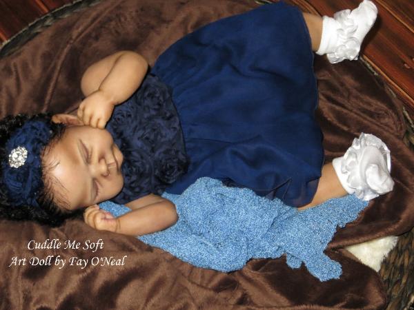 AA / Ethnic Reborn Baby Girl for sale - www.cuddlemesoft.com