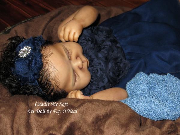 AA / Ethnic Reborn Baby Girl for sale - www.cuddlemesoft.com