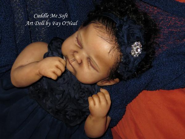 AA / Ethnic Reborn Baby Girl for sale - www.cuddlemesoft.com