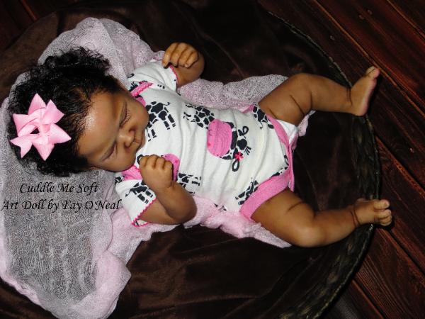 AA / Ethnic Reborn Baby Girl for sale - www.cuddlemesoft.com