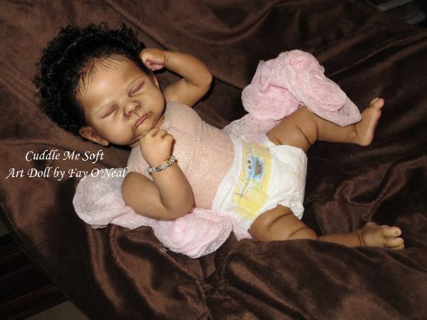 AA / Ethnic Reborn Baby Girl for sale - www.cuddlemesoft.com