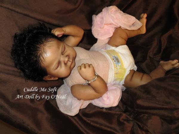 AA / Ethnic Reborn Baby Girl for sale - www.cuddlemesoft.com