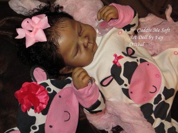 AA / Ethnic Reborn Baby Girl for sale - www.cuddlemesoft.com