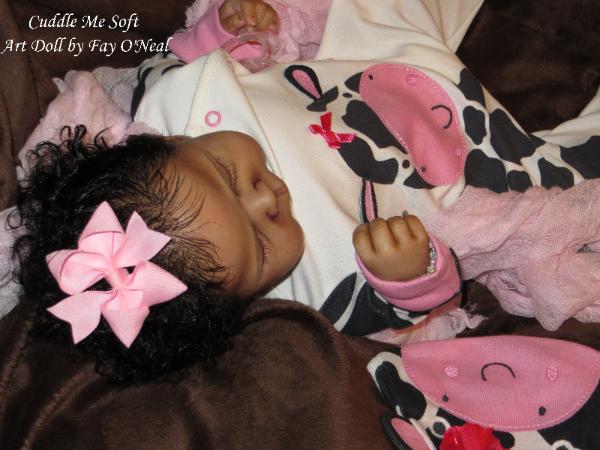 AA / Ethnic Reborn Baby Girl for adoption - www.cuddlemesoft.com