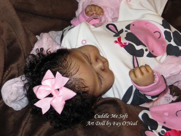 AA / Ethnic Reborn Baby Girl for sale - www.cuddlemesoft.com