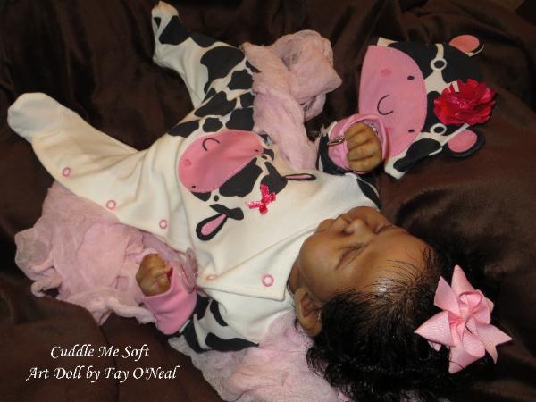 AA / Ethnic Reborn Baby Girl for sale - www.cuddlemesoft.com