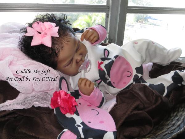 AA / Ethnic Reborn Baby Girl for sale - www.cuddlemesoft.com
