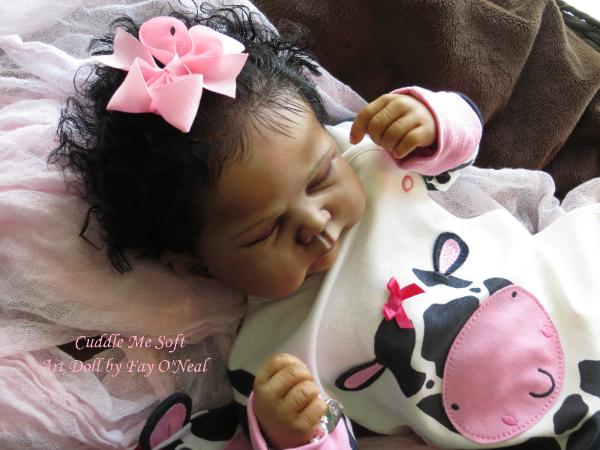 AA / Ethnic Reborn Baby Girl for sale - www.cuddlemesoft.com