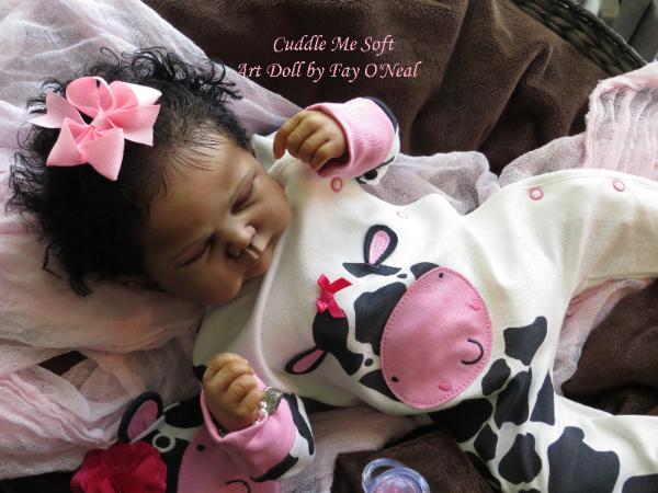 AA / Ethnic Reborn Baby Girl for sale - www.cuddlemesoft.com
