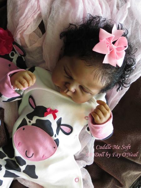 AA / Ethnic Reborn Baby Girl for adoption - www.cuddlemesoft.com