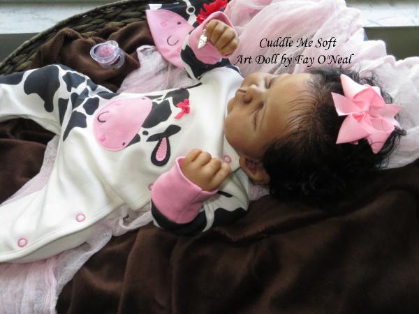AA / Ethnic Reborn Baby Girl for sale - www.cuddlemesoft.com