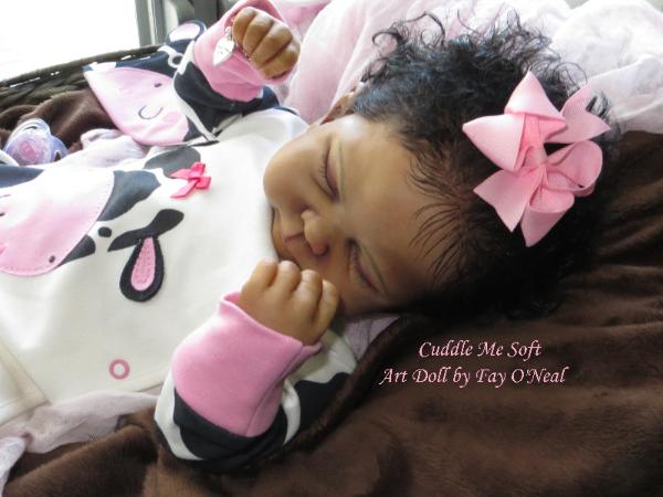 AA / Ethnic Reborn Baby Girl for sale - www.cuddlemesoft.com