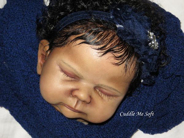 AA / Ethnic Reborn Baby Girl for sale - www.cuddlemesoft.com