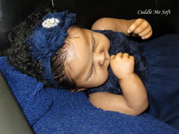 AA / Ethnic Reborn Baby Girl for sale - www.cuddlemesoft.com