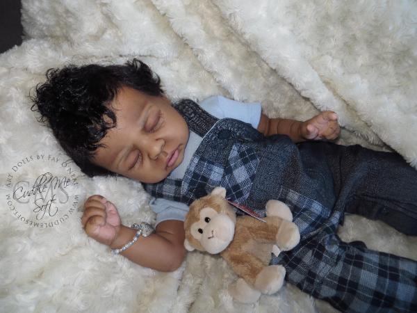 AA / Ethnic Reborn Baby Boy for sale - www.cuddlemesoft.com