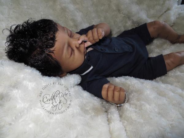 AA / Ethnic Reborn Baby Boy for sale - www.cuddlemesoft.com