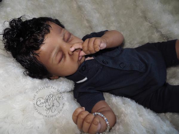 AA / Ethnic Reborn Baby Boy for sale - www.cuddlemesoft.com
