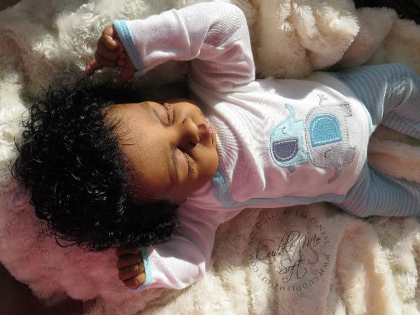 AA / Ethnic Reborn Baby Boy for sale Cozy by Linda Smith