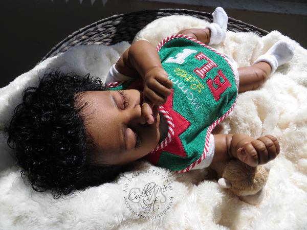 AA / Ethnic Reborn Baby Boy for adoption