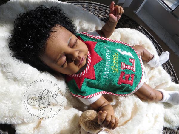 AA / Ethnic Reborn Baby Boy for sale Cozy by Linda Smith