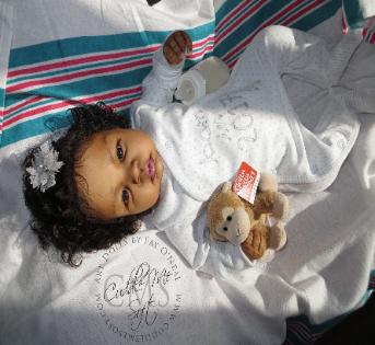 Adorable Reborn Baby Girl by Fay ONeal - www.cuddlemesoft.com