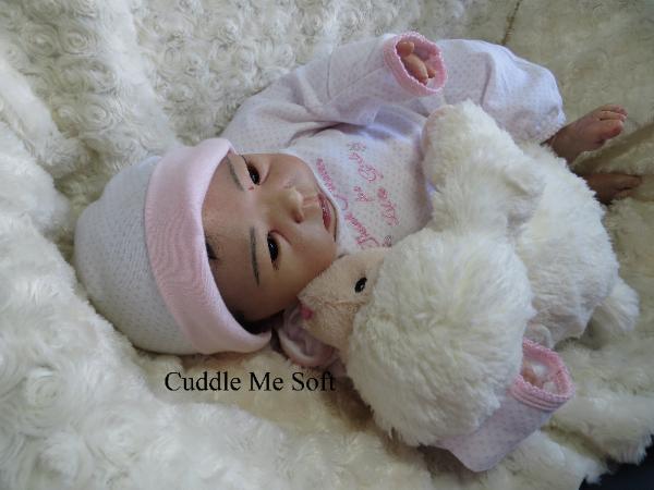 Asian Reborn Baby Girl For Sale - Lotus by Adrie Stoete