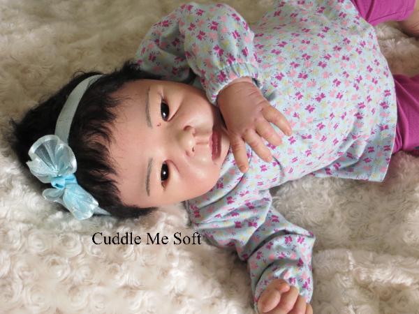 Asian Reborn Baby Girl For Sale - Lotus by Adrie Stoete