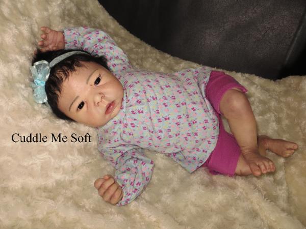 Asian Reborn Baby Girl For Sale - Lotus by Adrie Stoete