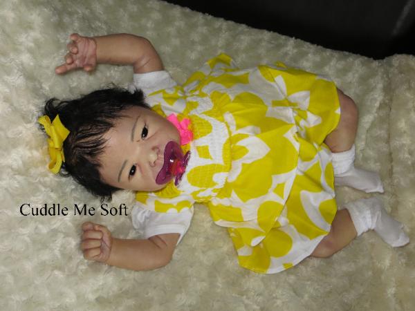 Asian Reborn Baby Girl For Sale - Lotus by Adrie Stoete
