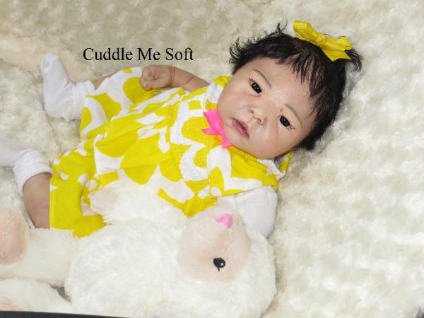 Asian Reborn Baby Girl For Sale - Lotus by Adrie Stoete