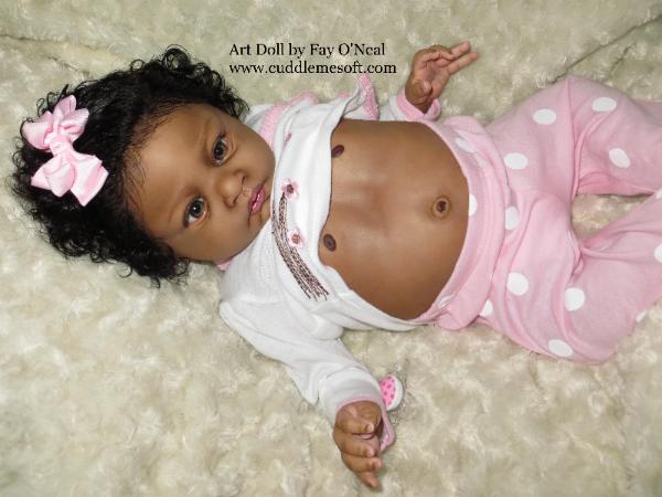 AA / Biracial Reborn Baby Girl for sale - Lulu by Jen Printy