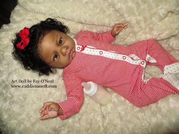 AA / Biracial Reborn Baby Girl for sale - Lulu by Jen Printy