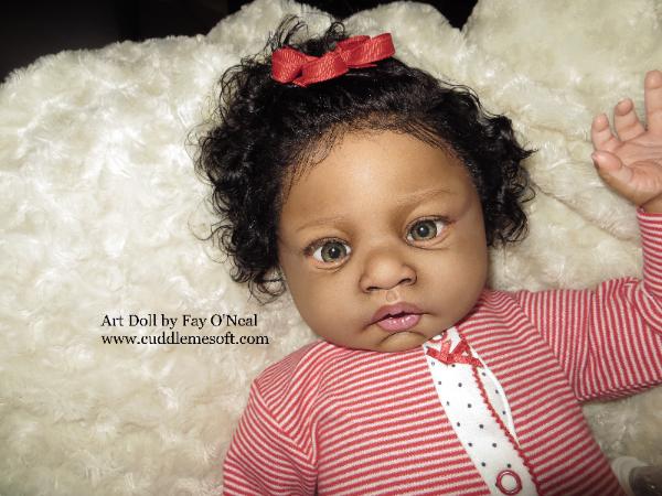 AA / Biracial Reborn Baby Girl for sale - Lulu by Jen Printy