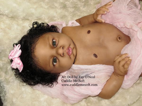 AA / Biracial Reborn Baby Girl for sale - Lulu by Jen Printy