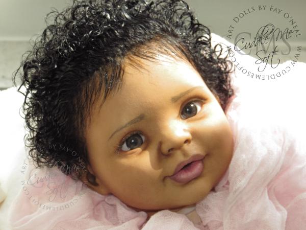 AA / Ethnic Reborn Baby Girl for sale - Candy by Donna RuBert