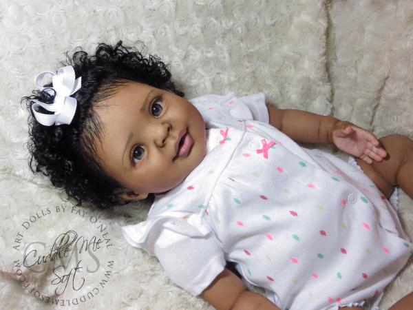 AA / Ethnic Reborn Baby Girl for sale - Candy by Donna RuBert