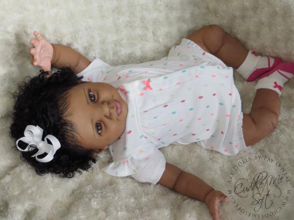 AA / Ethnic Reborn Baby Girl for sale - Candy by Donna RuBert