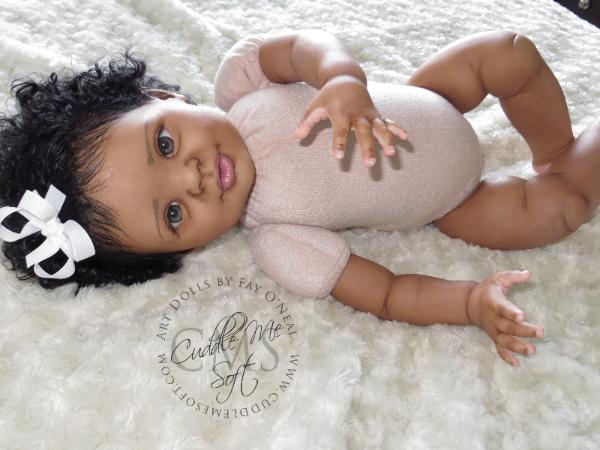 AA / Ethnic Reborn Baby Girl for sale - Candy by Donna RuBert