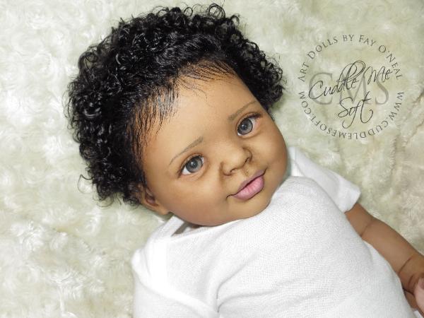 AA / Ethnic Reborn Baby Girl for sale - Candy by Donna RuBert