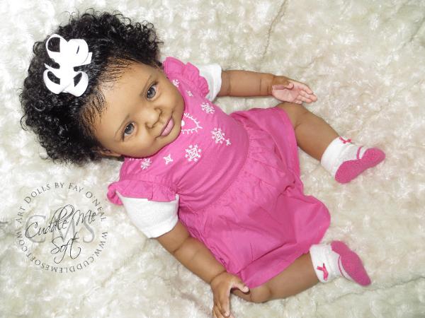 AA / Ethnic Reborn Baby Girl for sale - Candy by Donna RuBert