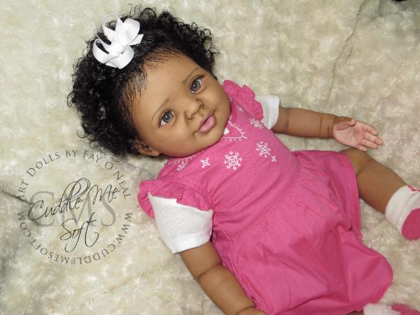 AA / Ethnic Reborn Baby Girl for sale - Candy by Donna RuBert