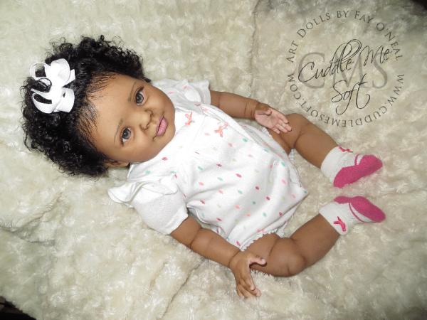 AA / Ethnic Reborn Baby Girl for sale - Candy by Donna RuBert